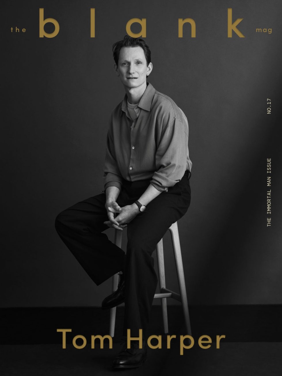 The Blank Magazine. Tom Harper Cover. Makeup by Dani Guinsberg.